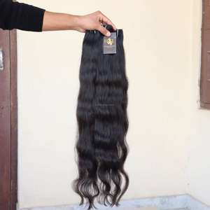 Vente en gros d'usine, tissage en lot vierge de Temple indien, vison brésilien, cheveux humains ondulés, 11A 10A - Product Image 1