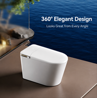 Bidet intelligent sur pied avec réservoir d'eau intégré et chasse automatique, directement de l'usine, pour commandes en gros