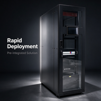Kabinet Pusat Data AI Siap Pakai untuk Edge Computing dengan Pendinginan Kepadatan Tinggi dan Pemantauan Ruang Server Terintegrasi Cerdas