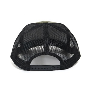 قبعات تراكر رجالية مخصصة بالجملة، قبعات قطنية مغسولة بتصميم عتيق ذات 6 ألواح مع شبكة وشعار مطبوع، موديل ريتشاردسون 112 - Product Image 4