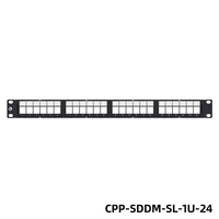 RJ45 Panel Patch Cat6A Gigabit 24-Port jaringan Panel Patch 760237046 dengan modul