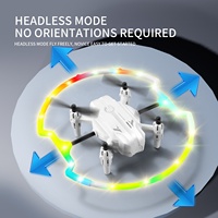 Drone RC Quadricoptère 4DRC avec éclairage LED, cadre entièrement lumineux, rotation à 360°, mini drone pour enfants, cadeau d'anniversaire pour garçons