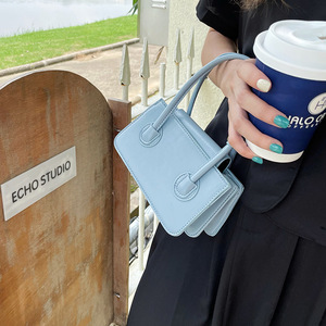 Pink <b>Square</b> Handbag Cross Body Magnetic Buckle Women's Everyday Bag Summer 2021 - Product Image 3