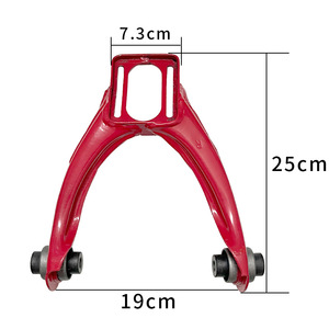 Bras de suspension avant réglables en alliage d'aluminium rouge pour Honda Civic EK, pour mise à niveau et modification 96-00 - Product Image 2