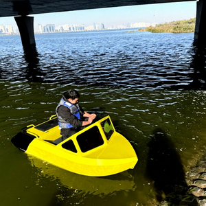 High <b>Speed</b> <b>Boat</b> <b>Electric</b> <b>Mini</b> Dual Person Racing <b>Boat</b> 175x103cm Plastic Lightweight Lakes Rivers Water Entertainment - Product Image 1