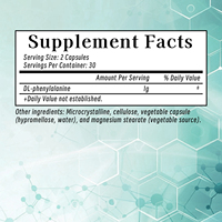 Capsules de supplément cérébral à base de DL-Phénylalanine OEM ODM : favorise la vigilance mentale, la vitesse et la précision cognitives – Complément alimentaire