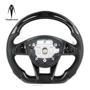 Volant en fibre de carbone personnalisé pour <span class=keywords><strong>Mercedes</strong></span>-Benz <span class=keywords><strong>Classe</strong></span> <span class=keywords><strong>C</strong></span>, GLA, CLA, GLS, GLE, CLS avec couleur personnalisable - Product Image 1