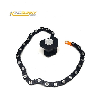 Candado de Combinación de <span class=keywords><strong>Cadena</strong></span> Metálica Plegable Premium, Anti-Corte, Portátil, <span class=keywords><strong>para</strong></span> Bicicleta Eléctrica, Scooter, Seguridad, Piezas de Scooter - Product Image 3
