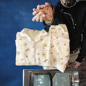 Pyjama décontracté respirant pour femme, motif ours cerise, manches longues, mignon, pour le printemps, l'été et l'automne, peut être porté à l'extérieur - Product Image 3