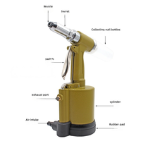 Pistolet à riveter 3.2-6.4mm, machine à riveter 1600kgf, course de 18mm