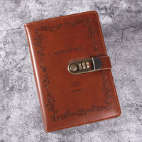 Carnet à spirales A5 en cuir rigide avec fermeture, pages écologiques, 100 feuilles rechargeables, idéal pour le bureau, l'école ou les affaires