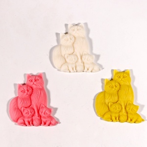 Ensemble de moules en silicone TangChu Cat Family pour la fabrication de porte-savons, de plateaux à bijoux, de fondants et d'organisateurs de maison - Product Image 5