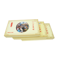 Jeu de jeu traditionnel chinois 32 pièces pai gow boîte en carton en mélamine noire pai gow dominos tuiles