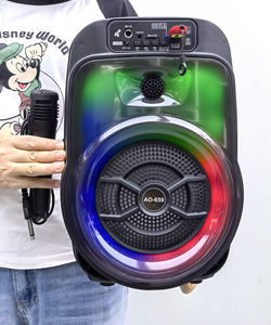 Nuevo Altavoz Bluetooth Portátil de 6.5 Pulgadas con Luz RGB, Radio FM, Graves Estéreo, <span class=keywords><strong>Karaoke</strong></span>, para Fiestas y Uso Doméstico - Product Image 4