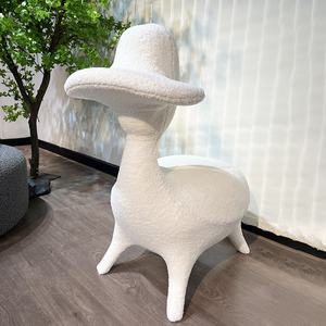 เก้าอี้ทรงโดนัลด์รูปสัตว์อินเทอร์เน็ตเก้าอี้ทรงถุงถั่วเป็ดสุดสร้างสรรค์แบบเรียบง่ายที่นั่งเล่นเกมเคลื่อนที่สำหรับเฟอร์นิเจอร์ในบ้านและห้องนั่งเล่น - Product Image 6