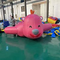 Bateau banane gonflable en PVC, modèle Fly Fish, jouet de poussée pour activités aquatiques et fitness en extérieur