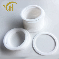 Joint torique plat blanc en PTFE vierge 100% de qualité conductrice, résistant aux acides et aux hautes températures (-190-260°C), pour étanchéité et moulage