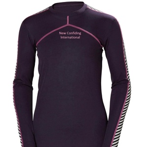 <b>Long</b> <b>Sleeve</b> <b>base</b> <b>layer</b> sportswear 4 way stretchy Custom made Women horse riding equestrian clothing rider shirt am532 - Product Image 1