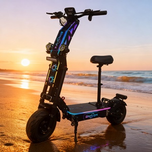 Trottinette électrique tout-terrain USA Fast Geofought G14 10000W 35AH avec batterie, autonomie de 50-70 miles, 72V, double moteur, pour adultes - Product Image 5
