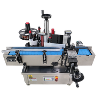 Machine d'étiquetage automatique à grande vitesse pour bouteilles rondes en plastique et verre, flacons et boîtes de conserve