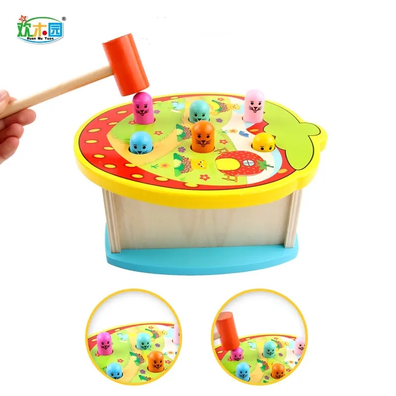 Ttlife-jouets éducatifs en bois pour enfants, grenouille et fraise à empreinte de Hamster, vente en gros, jouets amusants et éducatifs, jeu de voyage, vente directe d'usine