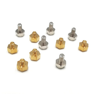 Hex <b>Socket</b> <b>Screws</b> M8x10x0.5 Class 8.8 Nickel Plated Iron Metric Standard Thread - Product Image 2