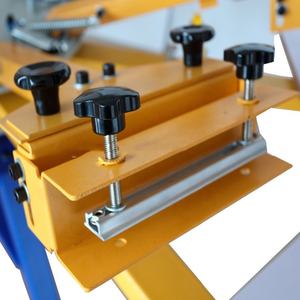 Quay serigraphie thiết bị <span class=keywords><strong>6</strong></span> màu <span class=keywords><strong>6</strong></span> trạm vải T-Shirt máy in Màn hình máy in - Product Image 4