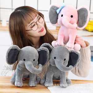 Vente chaude en peluche jouet éléphant doux canapé oreiller poupée cadeau d'anniversaire pour enfants en peluche bébé éléphant jouets en peluche - Product Image 6