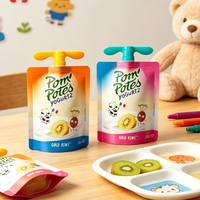 Pochette Doypack à bec verseur pour yaourt - Sachet refermable personnalisé imprimé en héliogravure en PET/VMPET/PE pour yaourt grec et boissons laitières