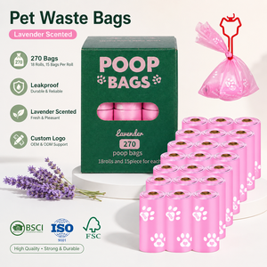 Sacchetti <span class=keywords><strong>per</strong></span> Rifiuti di Animali Domestici in Plastica con Logo Personalizzato OEM, Sacchetti Impermeabili Profumati <span class=keywords><strong>per</strong></span> Escrementi di <span class=keywords><strong>Cane</strong></span>, Sacchetti Usa e Getta <span class=keywords><strong>per</strong></span> Rifiuti di Animali - Product Image 1