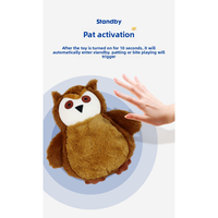 Boule roulante automatique intelligente émettant du son Jouet en peluche écologique pour chien rebondissant