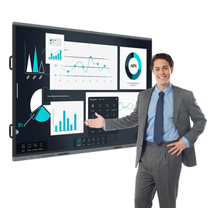 सस्ते स्मार्ट बोर्ड टच स्क्रीन इंटरैक्टिव फ्लैट पैनल 55 65 इंच डिजिटल स्मार्ट व्हाइटबोर्ड - Product Image 1