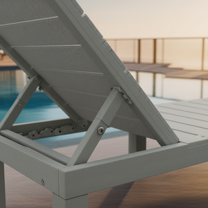 كرسي استلقاء بلاستيكي قابل للطي من يوهو، متين وعصري، مع ضمان لمدة 2-3 سنوات، مناسب للمسبح والفناء والحديقة والفنادق - Product Image 3