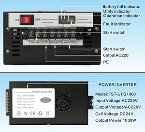 High Performance Uninterruptible <b>Power</b> <b>Supply</b> for Reliable and Continuous <b>Power</b> Backup 1000W 2000W 3000W <b>UPS</b> Home <b>Ups</b> - Product Image 6