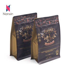 Bolsa de <span class=keywords><strong>café</strong></span> con logotipo personalizado del fabricante, bolsa de <span class=keywords><strong>café</strong></span> con válvula de fondo plano, cremallera de embalaje de té en polvo - Product Image 6