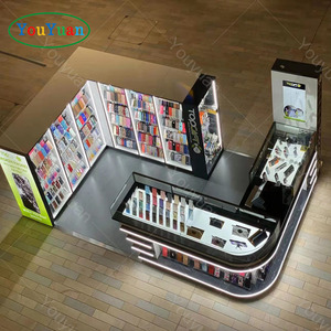 Luce a LED moderna vetrina del telefono cellulare accessori vetrina per accessori mobili chiosco - Product Image 4