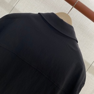 Chaqueta de Nailon Suave para Hombre, Abrigo con Estampado de Silicona, Cuello de Solapa, Transpirable, Antiarrugas, Negro, Blanco, Tallas 46, 54 - Product Image 6