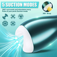 Masturbador para Hombre, Bomba de Pene con 5 Modos de Vibración y Succión para Estimulación del Pene, Juguetes para Adultos