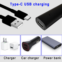 Puntero Láser Potente, Luz Láser Verde de Largo Alcance, Recargable por USB Tipo-C, Puntero Láser Rojo