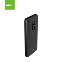 Offre Spéciale LCD Digital Power Banks Batterie mobile au lithium polymère Charge rapide Câble intégré 10000mah Power Bank