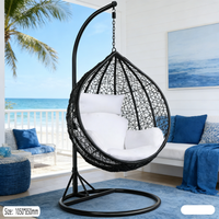 Fauteuil suspendu en forme d'œuf double personnalisable, fauteuil suspendu en forme d'œuf double, nid d'oiseau, fauteuil suspendu en rotin pour jardin, fauteuil suspendu pour bébé, cocon