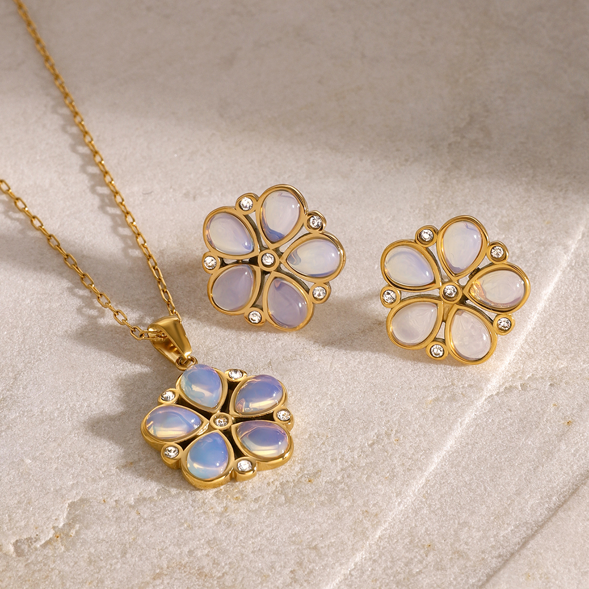 [Golden dew] 韓国☆18K Gold☆Lianflour 3 Necklace GOLDEN DEW | 골든듀 Golden Dew Rietto 3 Pendant (Rogol) + R