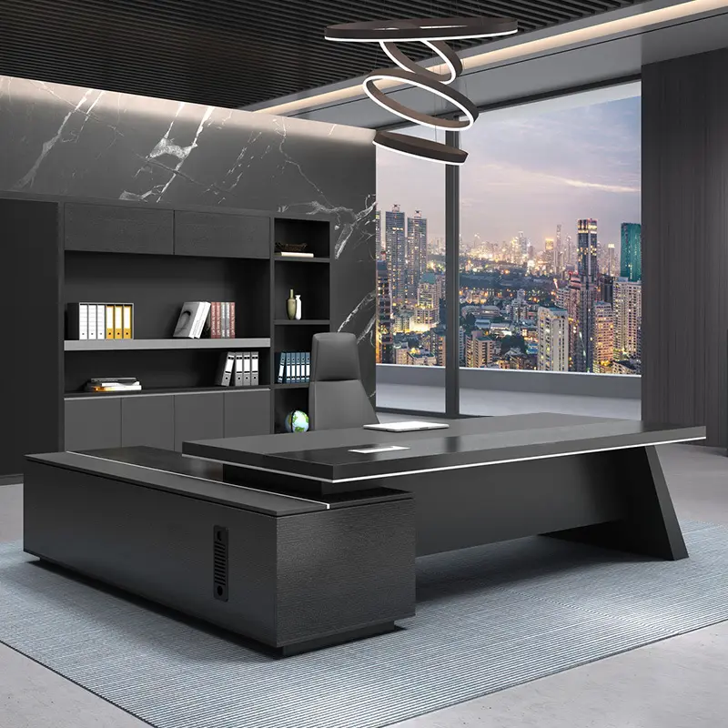 LBZ47 Luxus Modern L-förmiges Set Executive Office Tisch direktor Manager Ceo Boss Tisch Büromöbel L-förmiger Schreibtisch aus Holz