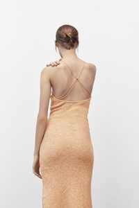 Nouvelle arrivée 2024 <span class=keywords><strong>Robe</strong></span> en tricot 100% coton personnalisée pour femmes Encolure halter <span class=keywords><strong>Robe</strong></span> décontractée en tricot d'hiver - Product Image 6