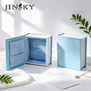 Best Selling Book Shape Jewelry <b>Box</b> Magnetic Closure <b>Storage</b> Case for Rings Earrings & Pendant Creative European Style <b>Box</b> - Product Image 3