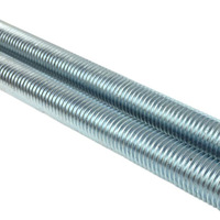 Q235 Carbon Steel 4.8 Grade Blue White Zinc Plated Fully Threaded Rod Double End Stud Bolt 1-3m for Ceiling Hanger