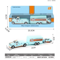 Véhicule d'ingénierie pétrolière en alliage Jouet Joint Series Simulation Container Trailer Transporter Diecast Model Truck Toys