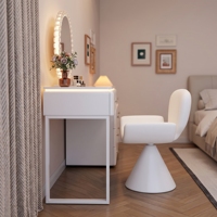 Table de toilette multifonctionnelle pour chambre à coucher avec commode, coiffeuse blanche, meubles sur mesure