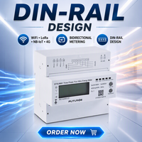 Medidor de Energía Multifunción Trifásico 7P MODBUS-RTU RS485/Wifi/Bluetooth/GPRS/3G/4G 3*5(100)A con Pantalla LCD Retroiluminada