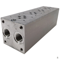 DR2-06 (CETOP 03) Bloc de soupape de collecteur de soupape hydraulique en aluminium/acier
